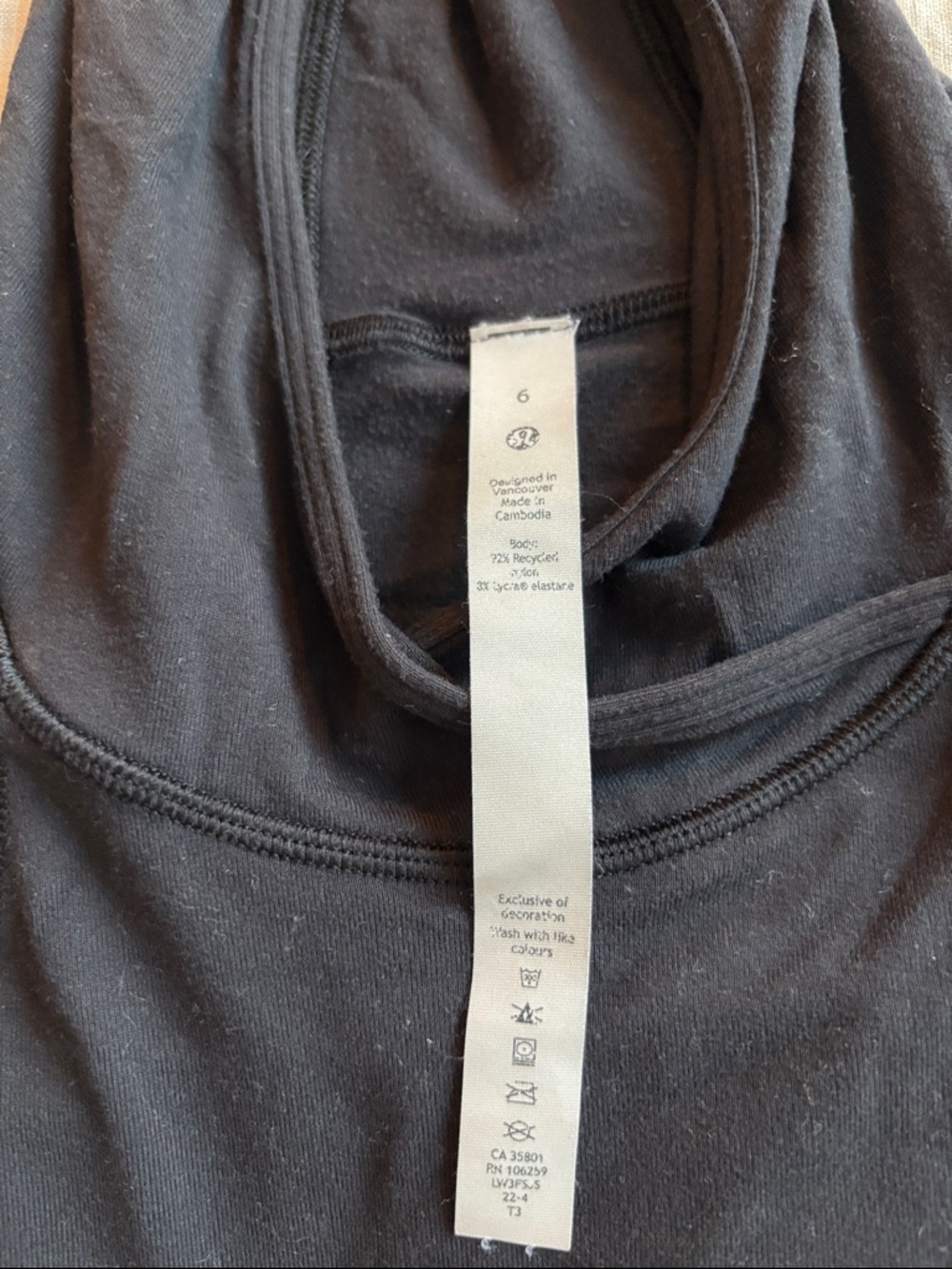 Lululemon Athletica Black Lightweight Hooded Long Sleeve Top - Picture 9 of 10